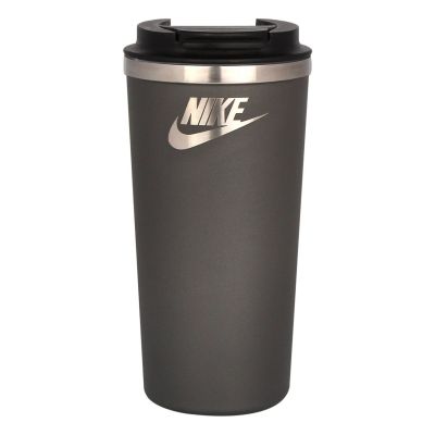 Термокружка вакуумная Palermo, серая, матовая поверхность-2