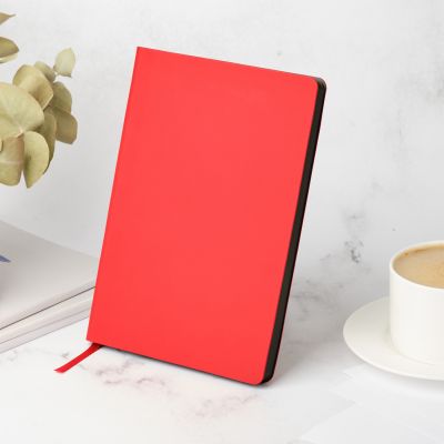Ежедневник Latte soft touch недатированный, красный-12