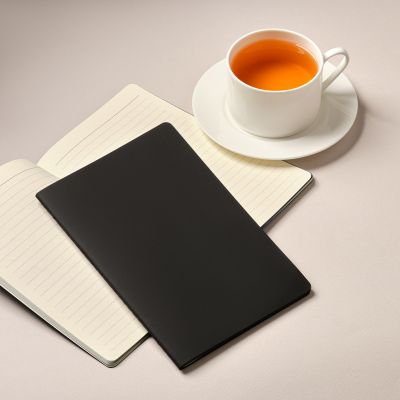 Блокнот Alpha slim, черный-13