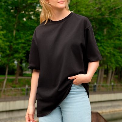 Футболка унисекс RUST, 100% хлопок, 240 гр., черная, размер S-7