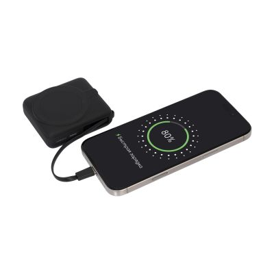 Внешний аккумулятор с подсветкой Ritter PD 10000mAh с функцией беспроводной зарядки 15W, черный-9