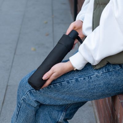 Зонт складной Atlanta, черный-10