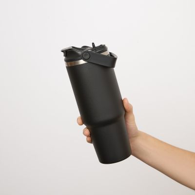 Термокружка вакуумная Montana, черный-11