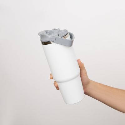 Термокружка вакуумная Монтана (Montana), белая-14