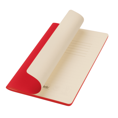 Блокнот Alpha slim, красный-0