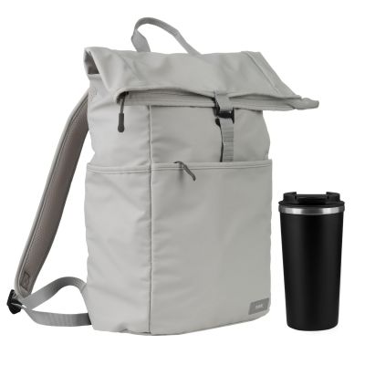 Подарочный набор Palermo, Boston, серый/черный (рюкзак, термокружка)-0