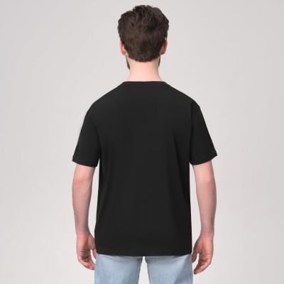 Футболка унисекс KRIS, 100% хлопок, 150 гр., черная, размер XS-2