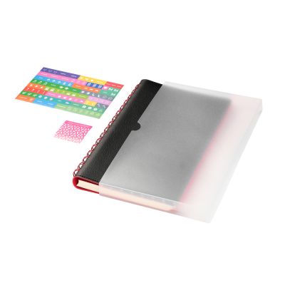 Ежедневник Виста (Vista) недатированный, черный/красный-10