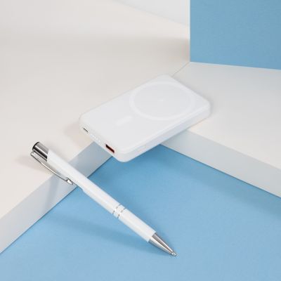 Внешний аккумулятор Largo PD 5000mAh с функцией беспроводной зарядки 15W, белый-8