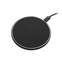 Беспроводное зарядное устройство с подсветкой 15W Auris, черное