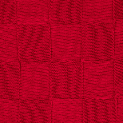 Плед Селла (Cella) вязаный, красный (без подарочной коробки)-5