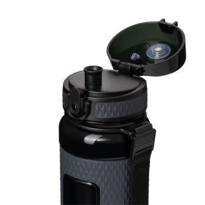 Бутылка для воды Vector, черная-6
