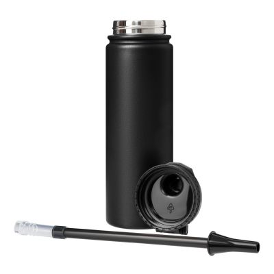 Термобутылка вакуумная герметичная Савона (Savona), черная-4