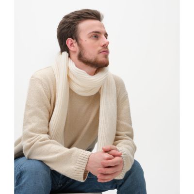Шарф Forges вязаный, бежевый-2