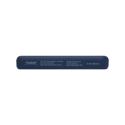 Внешний аккумулятор Ларго PD (Largo PD) 5000mAh с функцией беспроводной зарядки 15W, синий-6