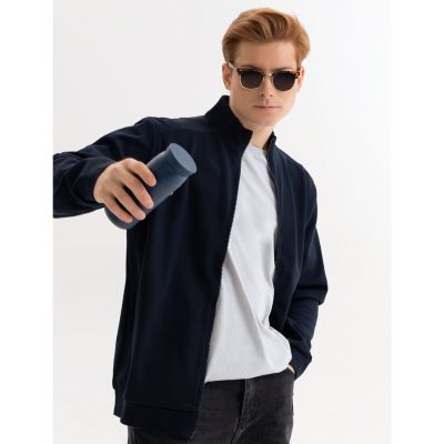 Термобутылка вакуумная герметичная Grace, синяя-15