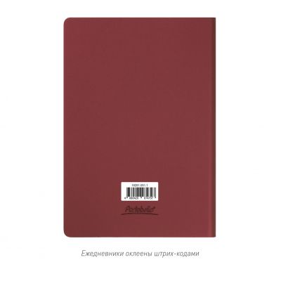 Ежедневник Стар (Star) недатированный, бургунди (без упаковки, без стикера)-11