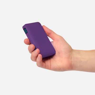 Внешний аккумулятор с подсветкой Анкор (Ancor) 5000 mAh, фиолетовый-7