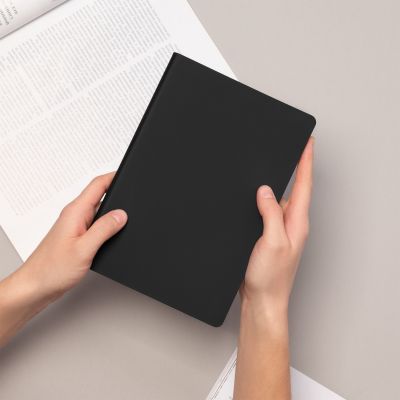 Ежедневник Spark недатированный, черный (с упаковкой, со стикерами)-14