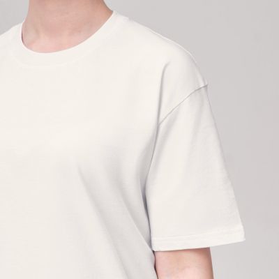 Футболка унисекс KRIS, 100% хлопок, 150 гр., белая (теплого оттенка)-5