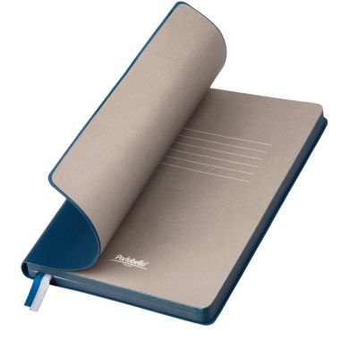 Ежедневник Rain недатированный, синий (без упаковки, без стикера, с черной подложкой, без прокраса уреза)-0