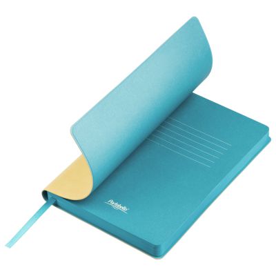 Ежедневник Latte NEW недатированный, бежевый/голубой-0