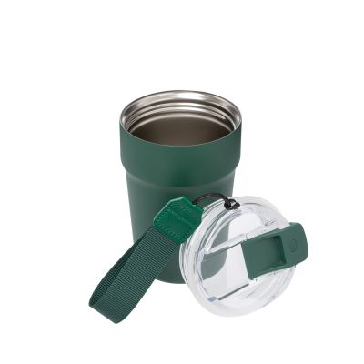 Термокружка вакуумная Monaco, темно-зеленая-3