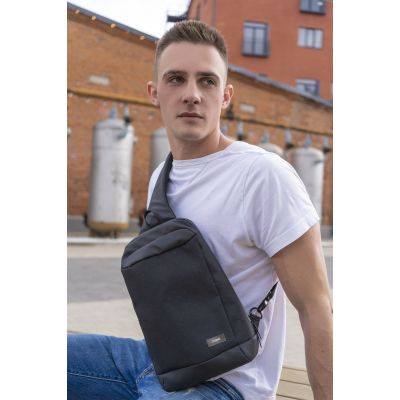 Рюкзак cross body, Frank, черный/серый-7