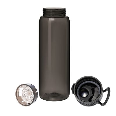 Бутылка для воды Nevada, черная-9