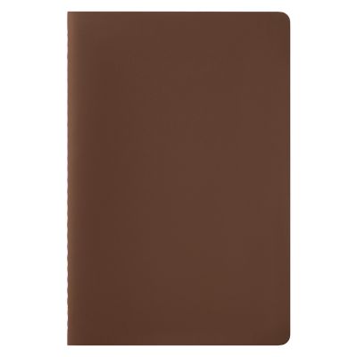 Блокнот Alpha slim, коричневый-4