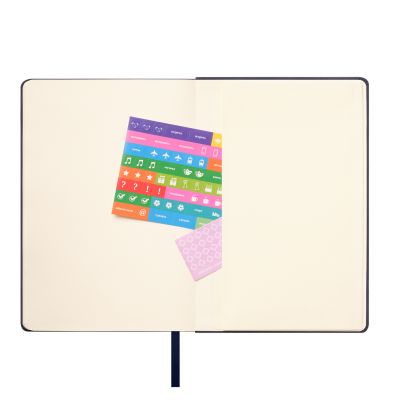 Ежедневник Stella недатированный с магнитом на обложке, синий-11