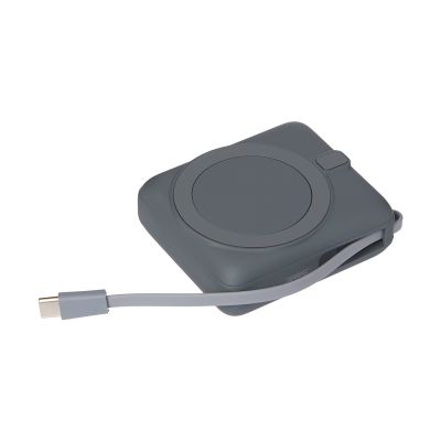 Внешний аккумулятор с подсветкой Ritter PD 10000mAh с функцией беспроводной зарядки 15W, серый-4