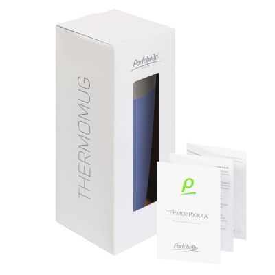 Термокружка вакуумная Crown, синяя-4