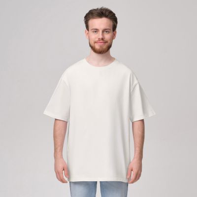 Футболка унисекс RUST, 100% хлопок, 240 гр., белая (теплого оттенка), размер L-2