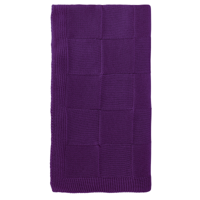 Плед Cella вязаный, фиолетовый (без подарочной коробки)-2