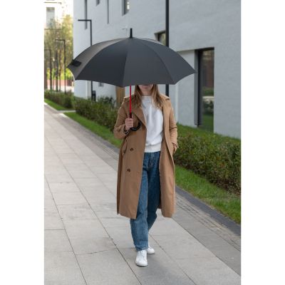 Зонт-трость Quantum, черный/красный-12