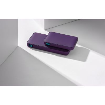 Внешний аккумулятор с подсветкой Анкор (Ancor) 5000 mAh, фиолетовый-8
