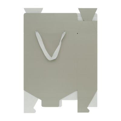 Подарочная коробка-пакет универсальная большая, серая-3