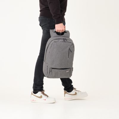 Рюкзак Migliores с USB разъемом, серый/бирюза-10