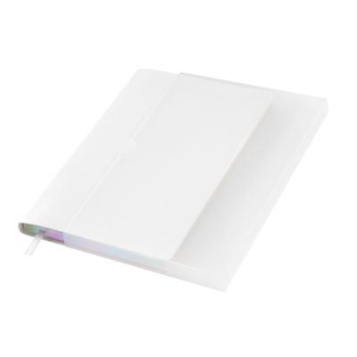 Ежедневник Galaxy недатированный, гибкая обложка, срез голограф. фольга, белый-10