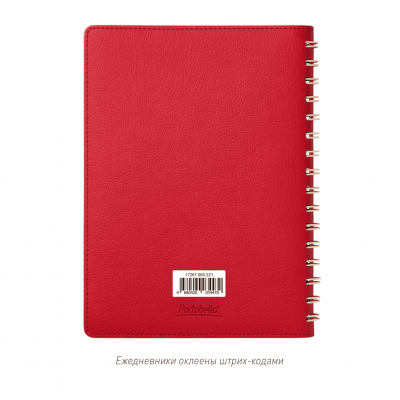 Ежедневник Виста (Vista) недатированный, красный/бежевый-15