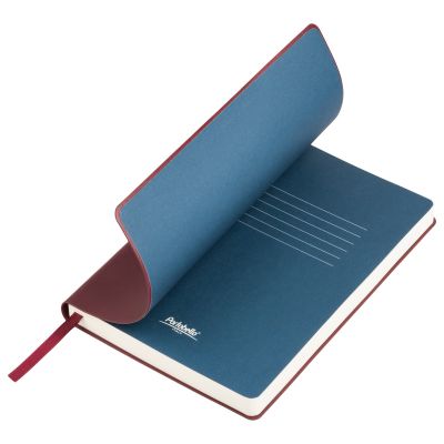 Ежедневник недатированный, Portobello Trend, Sky, 145х210, 256стр, бургунди, темный форзац-0