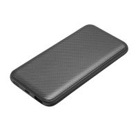 Внешний аккумулятор Carbon PB, 10000 mah, графитовый металлик