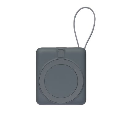 Внешний аккумулятор с подсветкой Риттер PD (Ritter PD) 10000mAh с функцией беспроводной зарядки 15W, серый-5