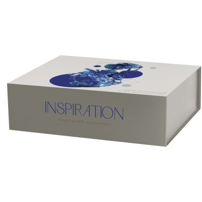 Подарочная коробка-трансформер большая, серая-7