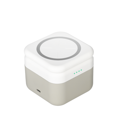Беспроводная зарядная станция 3в1 15W Куб (Cube Wireless Magnetic)-0