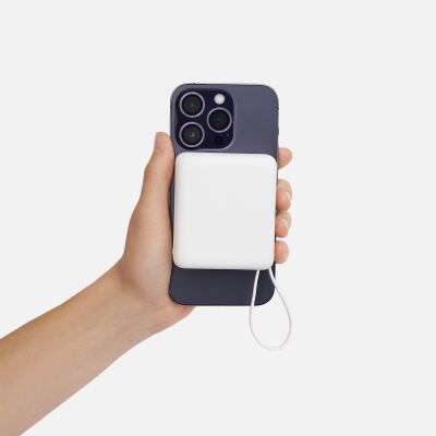 Внешний аккумулятор с подсветкой Ritter PD 10000mAh с функцией беспроводной зарядки 15W, белый-10