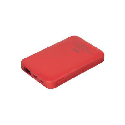 Внешний аккумулятор с подсветкой Skyline 5000 mAh, красный-1