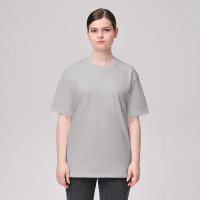 Футболка унисекс KRIS, 100% хлопок, 150 гр., светло-серая, размер XS-0