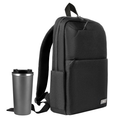 Подарочный набор Palermo, Forst, черный/серый (рюкзак, термокружка)-0